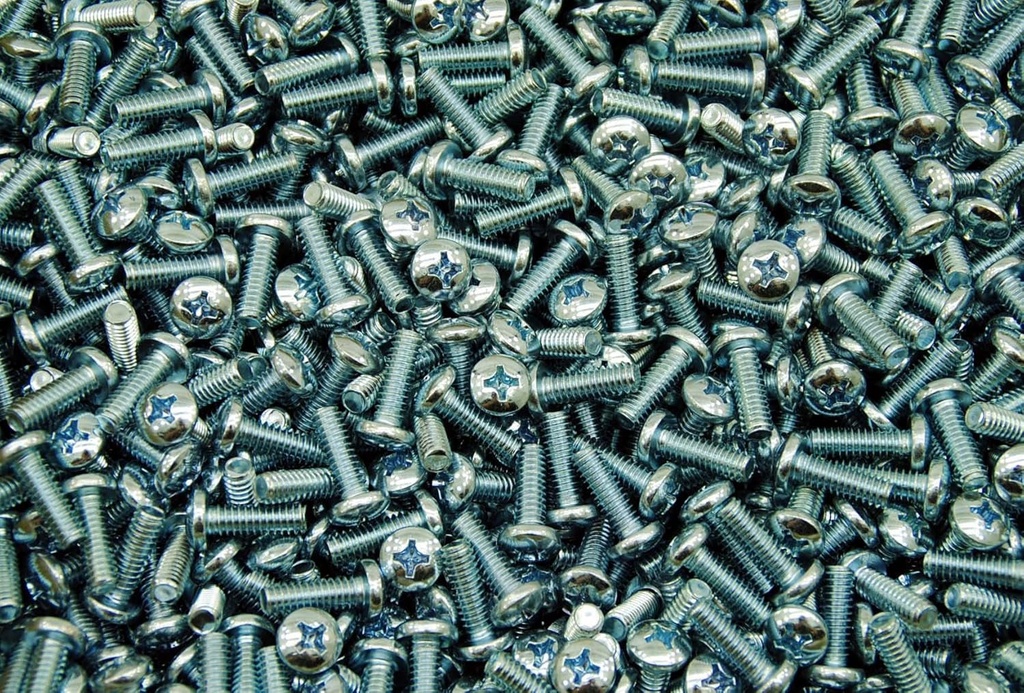 (500) Phillips Pan Head 1/4-20 X 3/4 Machine Screws Zinc Plated