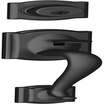 Schlage F92-CAM Camelot Dummy Exterior Handleset from the F-Series, Matte Black