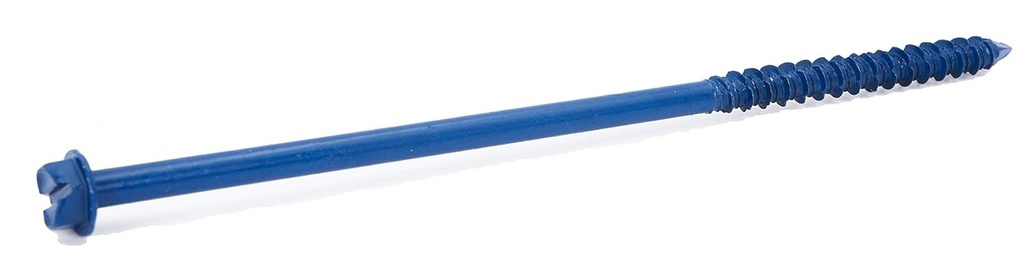 CONFAST 1/4" X 6" Hex Head Concrete Screw Anchor with Drill Bit for Anchoring to Masonry, Block or Brick (100 per Box)
