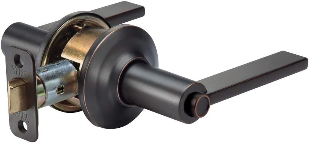 Yale Security D520VK01 Valdosta, Satin Nickel Privacy Lever Lock Oil Rubbed Bronze