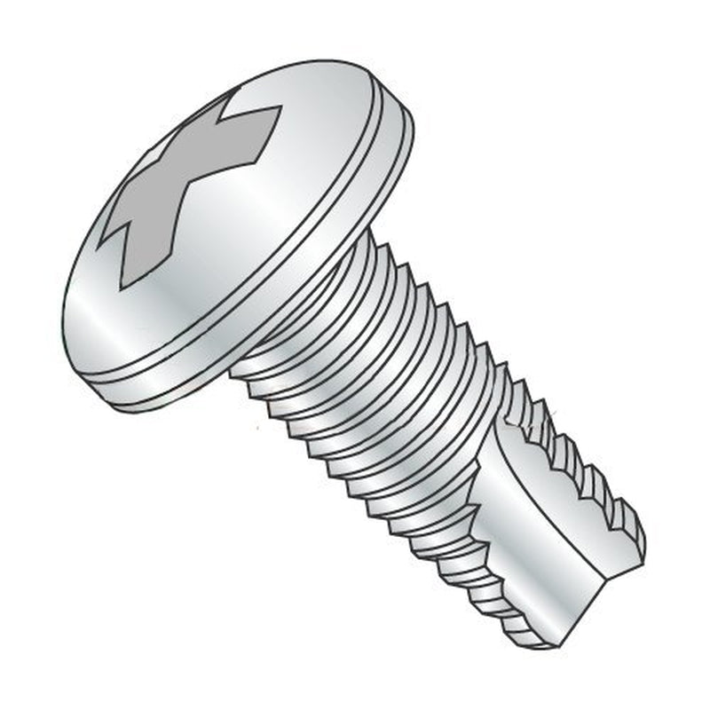 10-32 X 5/8" Type 23 Thread Cutting Screws/Phillips/Pan Head/Steel/Zinc (Carton: 6,000 Pcs)