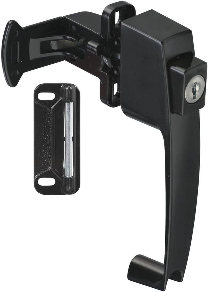 National Hardware N178-376 V1317 Pushbutton Latches in Black, 1-3/4"