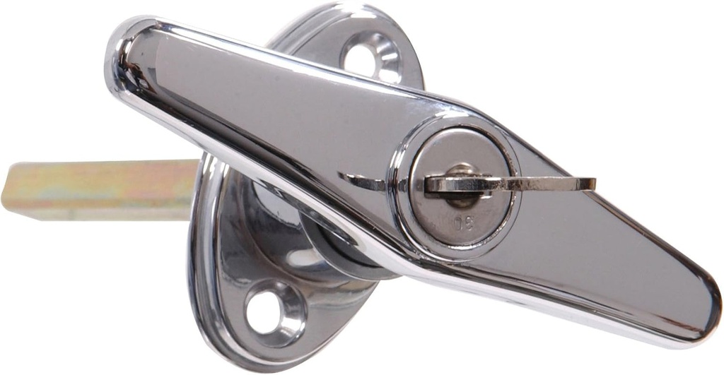 852135 Locking T Handle, Chrome Finish