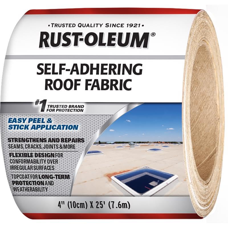 345651 Fabric Roof Tape, Self Adhering, 4 X 16-Ft. - Quantity 6