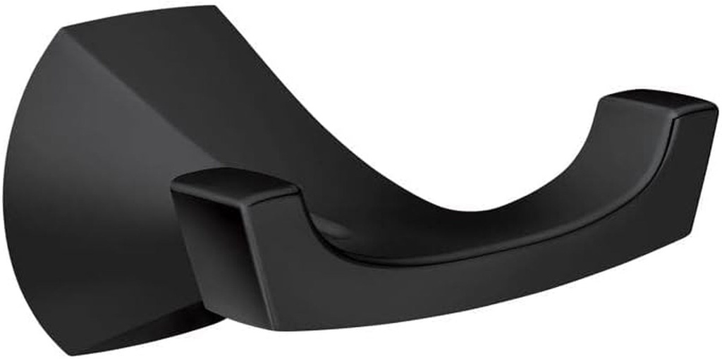 Moen MY8703BL Lindor Matte Black Double Robe Hook Matte Black