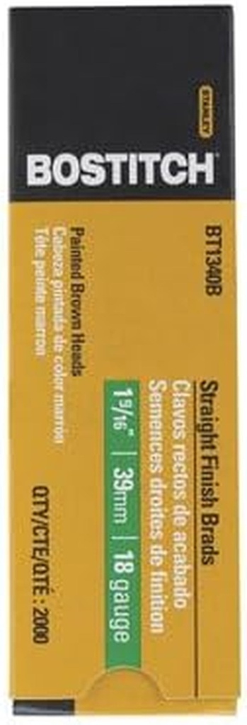 Bx/2000 X 3: Stanley Bostitch Galvanized Brad Nails (BT1340B)