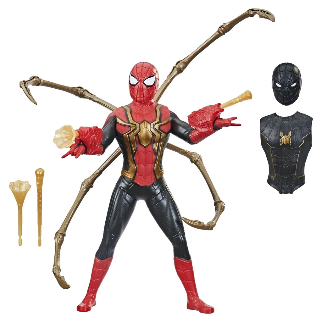 Marvel: Spider-Man Web Gear Kids Toy Action Figure for Boys and Girls Ages 4 5 6 7 8 and up with Spider Legs and Web Blasters (13”)