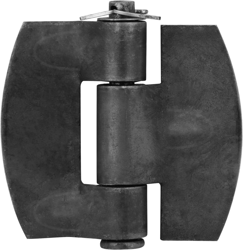 4 Pack 4 X 4 Inch Weldable Hinges, Weld on Steel Butt Hinges with Stamped Reinforcing Rib for Window Dump Trailer Ramp Metal Gate