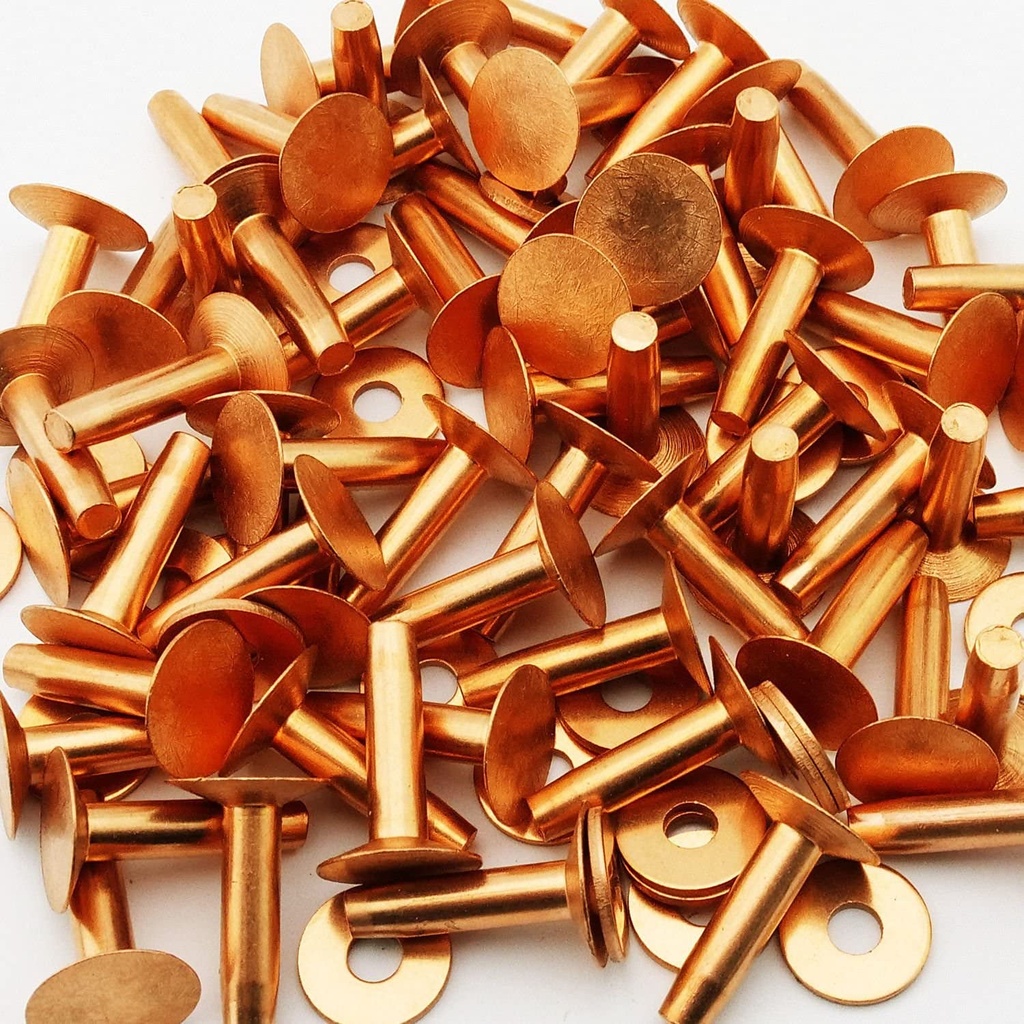 C.S. Osborne Copper Rivets #1700 Size 12, 1 Lb Box, Approx. 186 Count