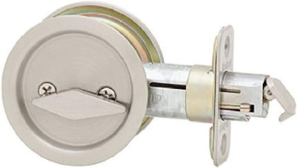 Kwikset 335 round Privacy Bed/Bath Pocket Door Lock