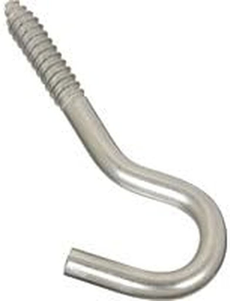 Scrw Hook Ss 3/8X4-7/8