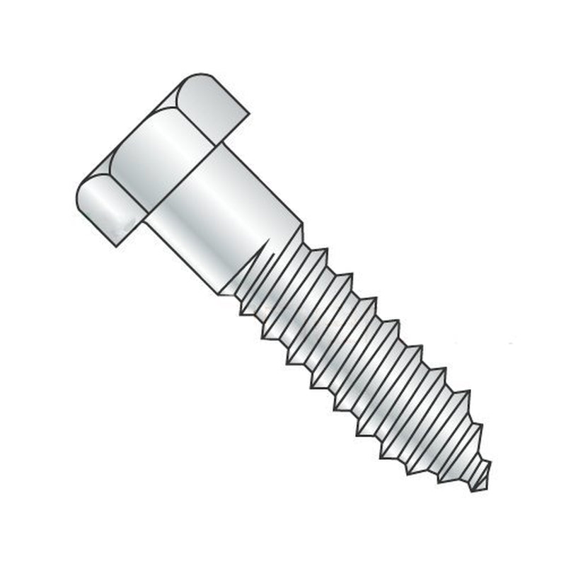 5/8" X 6" Lag Screws/Steel/Zinc (Carton: 40 Pcs)