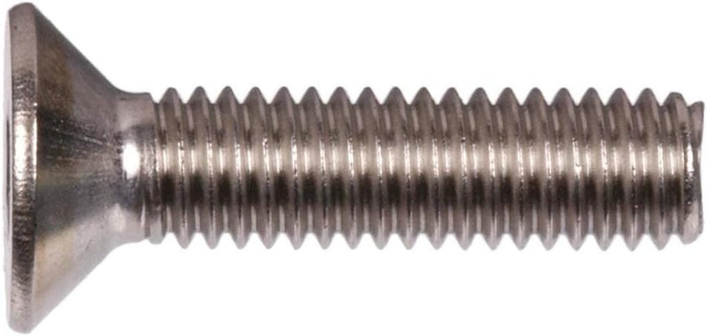 Socket Flat Countersunk Head Cap Screw, 1/2-13 X 1 3/4", Stainless Steel 18-8, Hex Socket (Quantity: 50) Coarse Thread, 1/2 Inch Hexagonal Allen Bolt, Length: 1 3/4 Inch, Full Thread