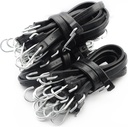 30PCS 31" Rubber Tarp Straps with 150% Max Stretch, 100% EPDM Heavy Duty Bungee Cords with Hooks, Ideal for Securing Tarps, Canvases