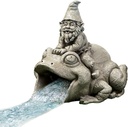 Collections Etc Frog and Gnome Decorative Downspout Extender Cover
