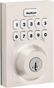 Kwikset Home Connect 620 Smart Lock Deadbolt with Z-Wave Technology, Works with Ring Alarm, Samsung Smartthings and More, Z-Wave Hub Required, Contemporary Design in Satin Nickel