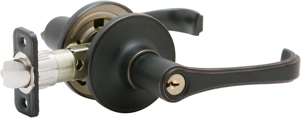 SCHLAGE Dexter by Schlage J54VTOR716 Torino Entry Lever, Aged Bronze