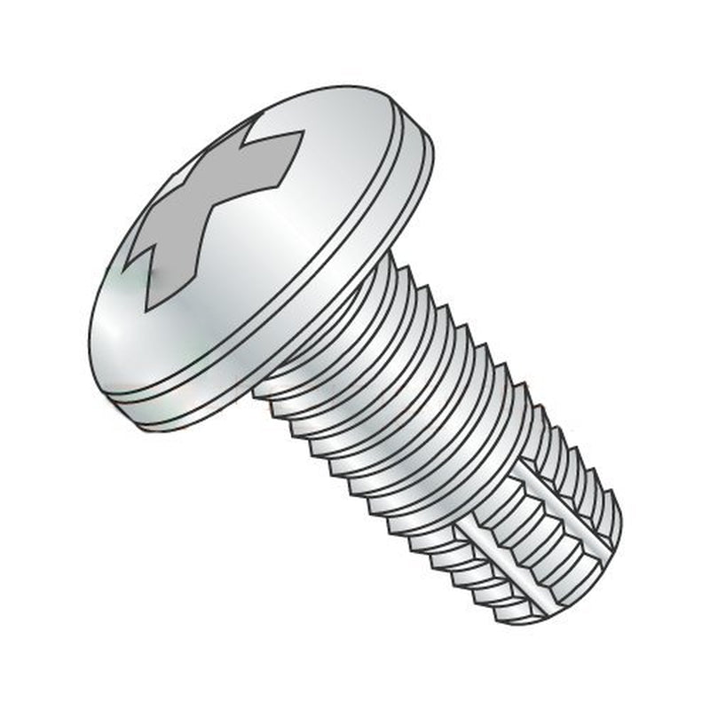 4-40 X 3/8" Type F Thread Cutting Screws/Phillips/Pan Head/Steel/Zinc (Carton: 10,000 Pcs)