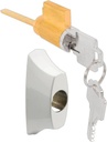 Prime-Line E 2144 Diecast, Sliding Door Keyed Locking Unit (Single Pack), White