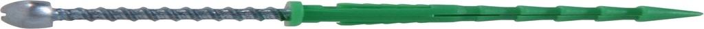 Hillman 1/4 In. Dia. X 1-1/2 In. L Plastic Ribbed Head Ribbed Anchor 20 Pk