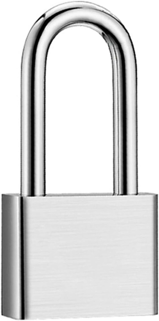 Padlock with Key, 40Mm X 84Mm Long Shackle Padlock for Home, Office, and Travel
