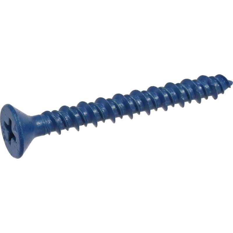 Hillman Tapper Steel Flat Head Concrete Screw Anchor 100 Pk