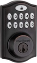 Kwikset 99140-024 Smartcode 914 Traditional Smart Lock Keypad Electronic Deadbolt Door Lock with Smartkey Security and Z-Wave Plus, Venetian Bronze