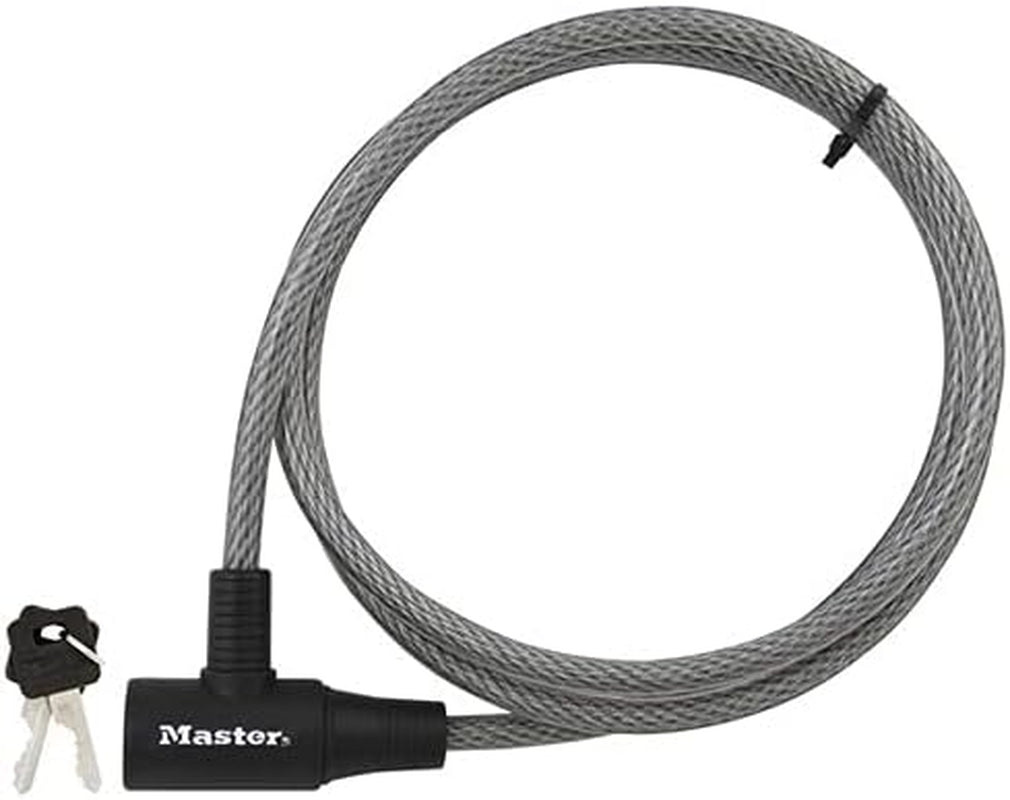 Master Lock 8154DPF, Cable Lock - Keyed Different (Pack of 12 Pcs)
