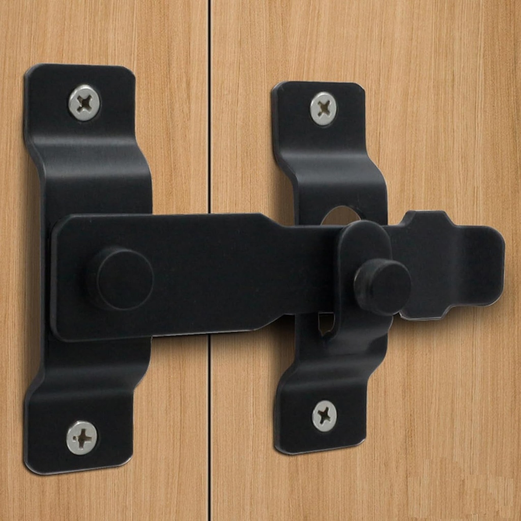 Flip Latch 180 Degree LISHAN Stainless Steel Material Door Hasp Latch Extra Large Sizes Use for Child&Pet Proof Shed Sliding Barn Doors Wood Fence Garden French Outdoor Garage