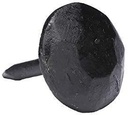 (Set of 50) 1 X 1 Inch (Approx.) round Iron Clavos Decorative Nails, Hand Forged, Natural Black Finish