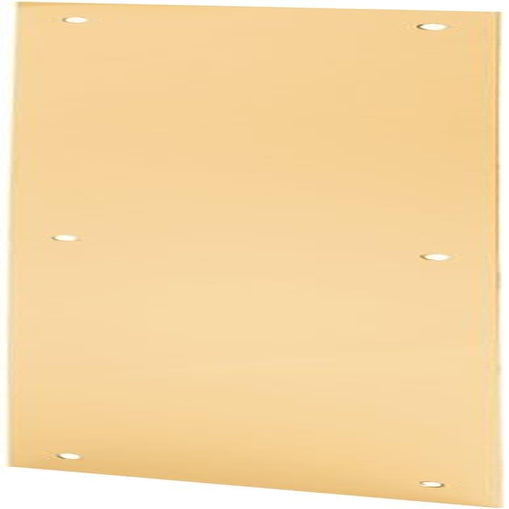 Prime-Line J 4630 Door Push Plate, 4 In. X 16 In., Bright Brass (Single Pack)