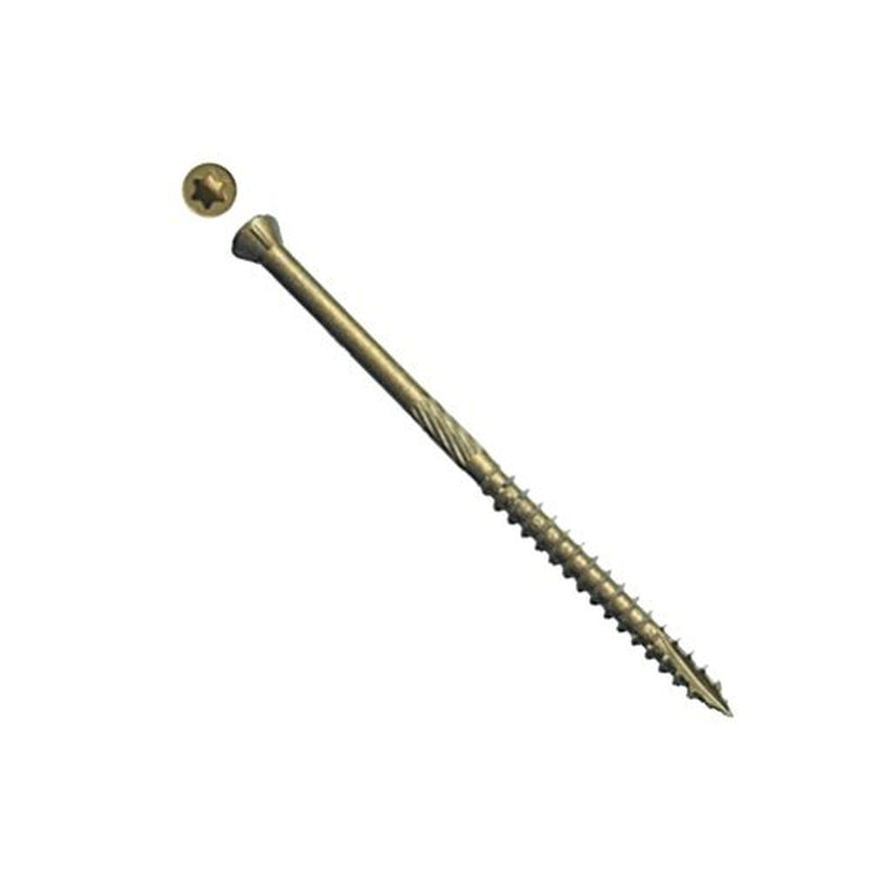 (5 Lb) Big Timber 5THB9212 9 X 2-1/2-Inch Bronze Star Trim Head Screws Approx. 500