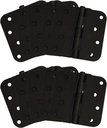 Design House 181628 5/8-Inch Radius Steel Door Hinge Door Hardware for Interior Doors, 4-Inch X 4-Inch, Oil Rubbed Bronze, 10-Pack
