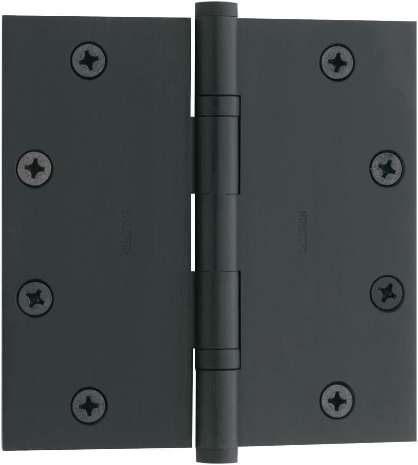 Baldwin 1051102I Square Ball Bearing Mortise Hinge, Oil Rubbed Bronze