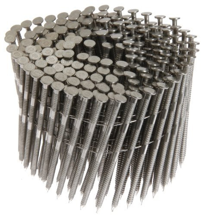 Grip Rite Prime Guard Max MAXC62827 15 Degree Wire Coil 2-3/16-Inch by .09-Inch Ring Shank, Stainless Steel Siding Nails 3,600 per Box by Grip Rite Prime Guard