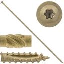 #17 X 16" Construction Lag Screw Exterior Coated Torx/Star Drive Heavy Duty Structural Lag Screw Far Superior to Common Lag Screws - Modified Truss Washer Head - 25 SCREW COUNT
