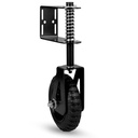 Fence Gate Wheel - 6 Inch Swivel Mount Gate Wheels for Wooden or Metal Tube Gate - Heavy Duty Sliding Farm Gate Wheel - 360 Degree Swivel - 1 X 4 Inch Mounting Plate - 200 LB Capacity