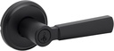 Kwikset 740PHL-514S Perth Lever Entry Door Lock Smartkey with 6AL Latch and RCS Strike Matte Black Finish