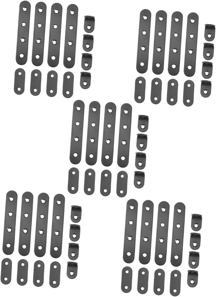 GLEAVI 120 Pcs Angle Code Bracket Corner Brace Bracket Angle Brackets Joint Angle Bracket Small Shelf Bracket Corner Bracket Shelves L Brackets for Wood Flat Bracket Stainless Steel Metal