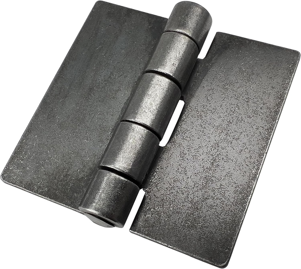 4” Heavy Duty Weldable Hinges – Book Hinge – Weld on Hinges - Steel Butt Hinge - Weld on Butterfly Hinges for Heavy Gates & Doors - Weldable Steel Hinge - Metal Weld Hinges