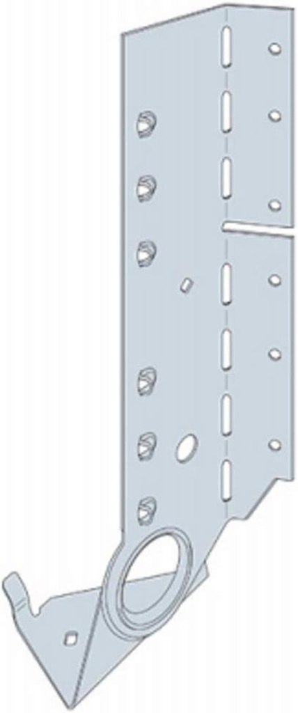 Simpson Strong-Tie LSSJ Left 8 In. H X 1.56 In. W 18 Ga. Steel Jack Hanger - Case Of: 25;25