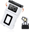 ULTRAFIRE Small Keychain LED Flashlight with Rechargeable Charging Base, 180 Degree Rotating Head, 500 Lumens Mini Pocket Flashlight, 10 Modes EDC Flashlight