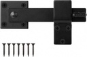 Sturdy 6" Farm Flip Fence Gate Latch, Barn Door Lock Flip Latch Hardware,Black Barn Door Hardware Farm Gate Latch for Sliding Doors, Cabinet, Shed