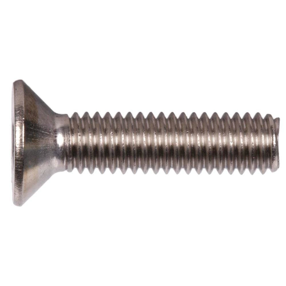 Socket Flat Countersunk Head Cap Screw, 0-80 X 3/16", Stainless Steel 18-8, Hex Socket (Quantity: 100) Fine Thread, 0 Hexagonal Allen Bolt, Length: 3/16 Inch
