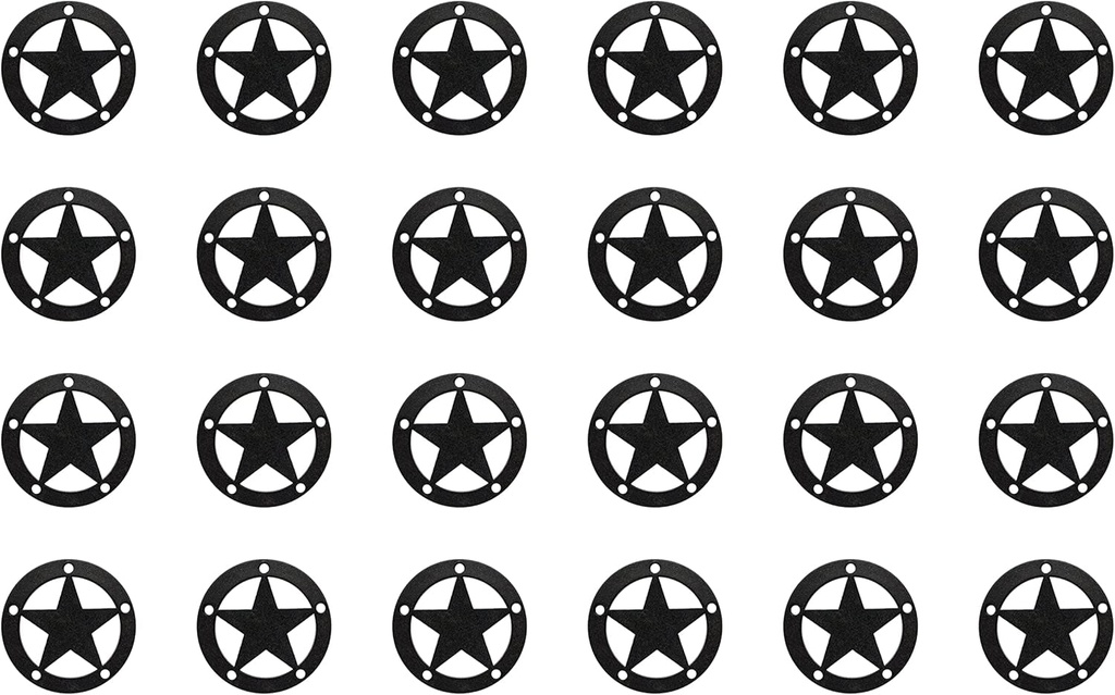 Simpson Strong Tie APDTS3 Outdoor Accents® Mission Collection® ZMAX®, Black Powder-Coated Decorative Star, 24-Pack