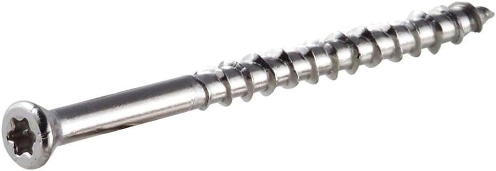 Simpson Strong Tie T07225WPB 7 X 2-1/4" Trim Head Star Drive Hardwood Decking Screws 316 Stainless Steel - 1750 per Package