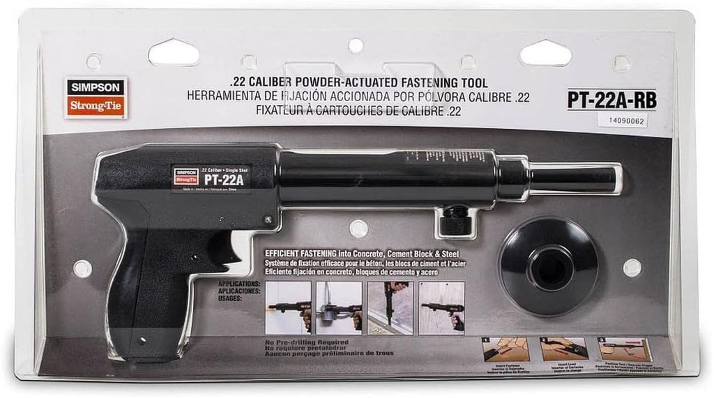 Simpson Strong-Tie PT-22A-RB - .22-Cal Single Shot, Trigger-Activated Tool