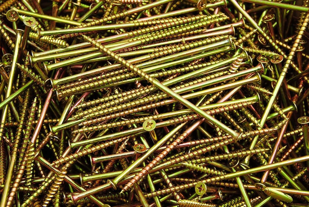 (500) Phillips Bugle Head 10 X 5 Coarse Drywall Wood Screw - Yellow Zinc Bulk