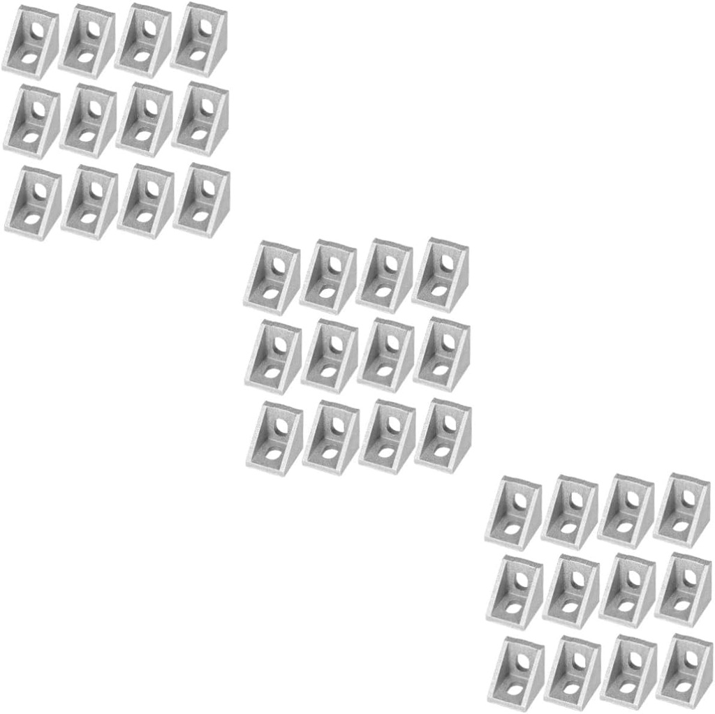 75 Pcs 2028 Aluminum Corner Bracket Metal Corner Bracket Aluminum Extrusion Bracket Heavy Duty Corner Bracket