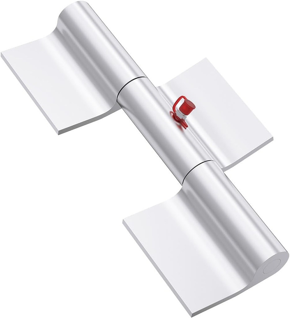 9 Inch Heavy Duty Aluminum Weld on Hinge Greaseable Ramp Gate Weld on Hinge for Trailer and Truck Universal, 9"L X 1.25"W